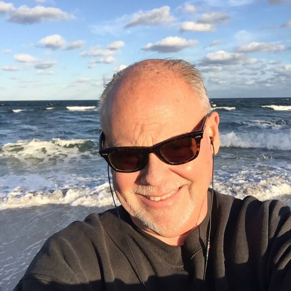 Mark Shiveley selfie standing in front of the ocean