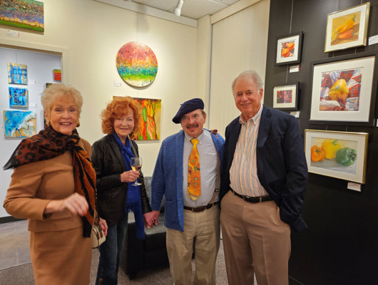 Guests having a great time at ARTclectic Gallery
