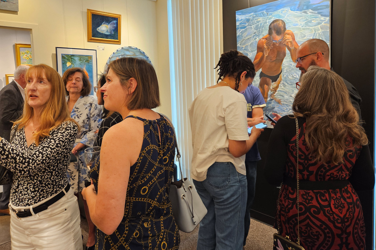 Guests in attendance at "Up Close and Personal" opening night