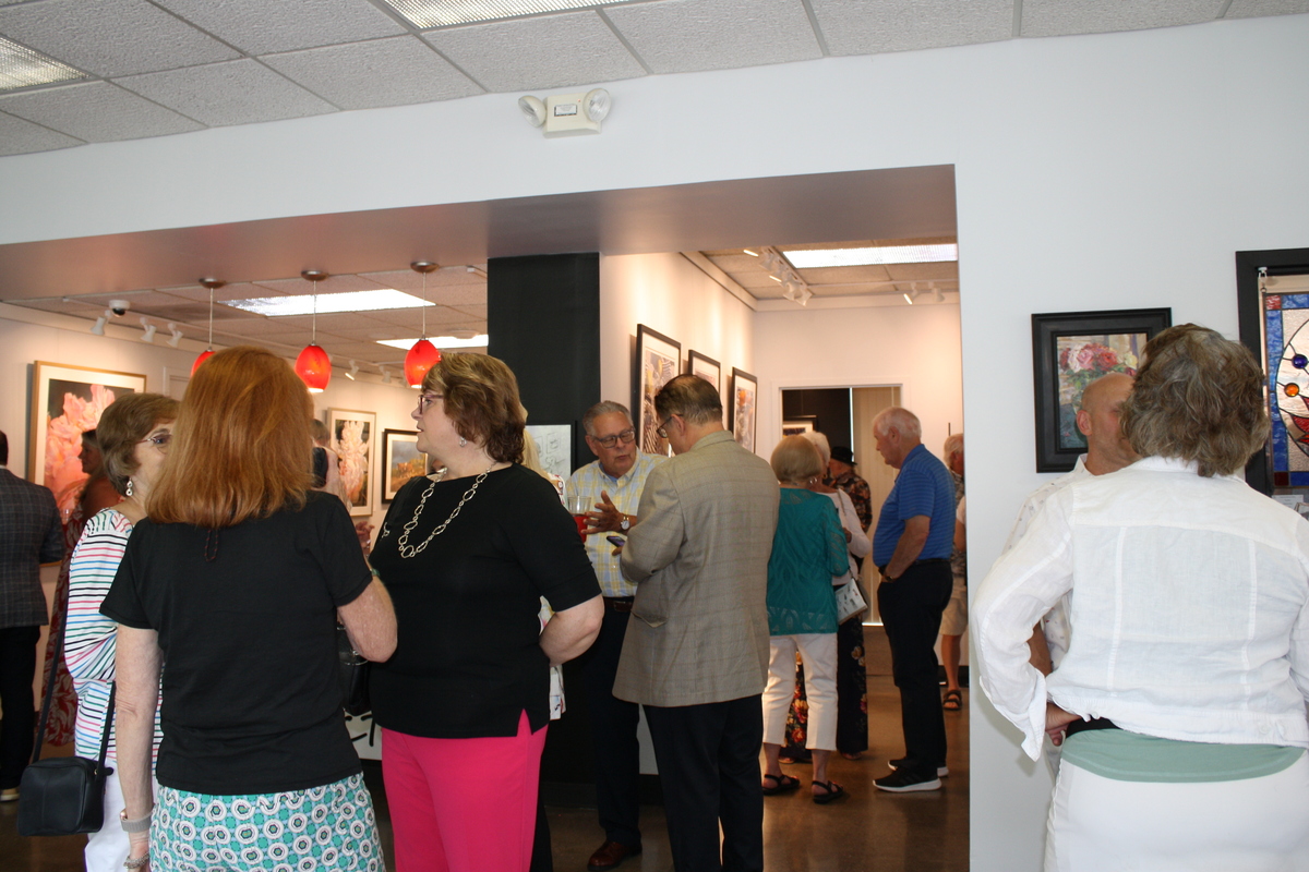 Visitors at the Opening Reception for Chris Krupinski