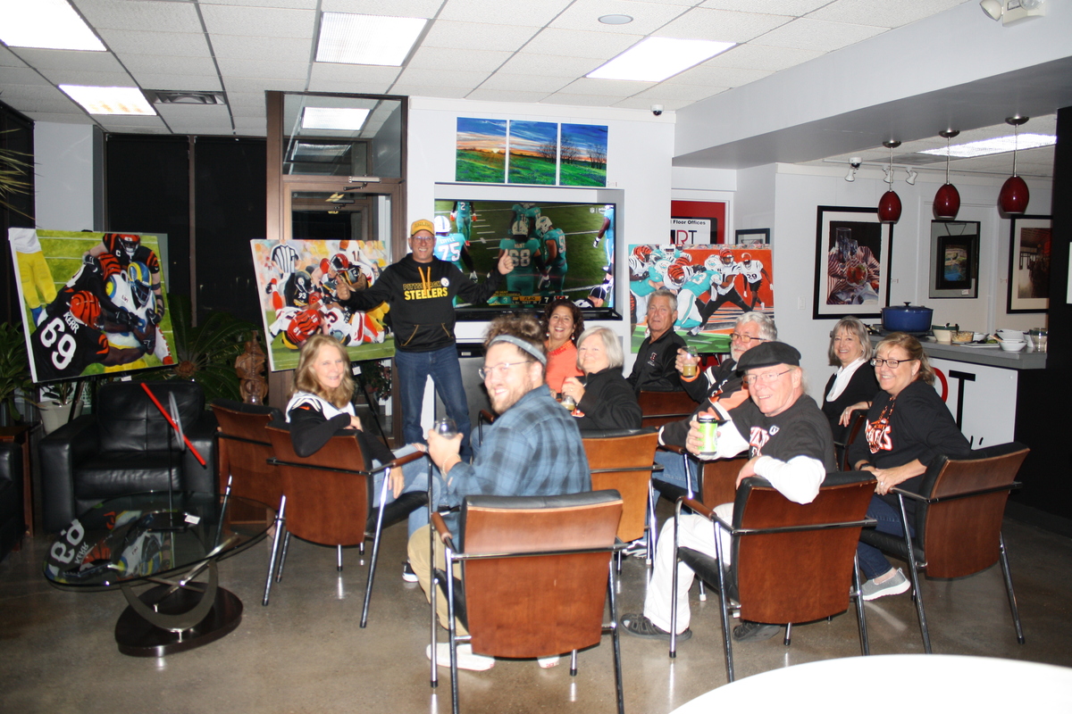Beer, Fine Art, and Bengals football!!