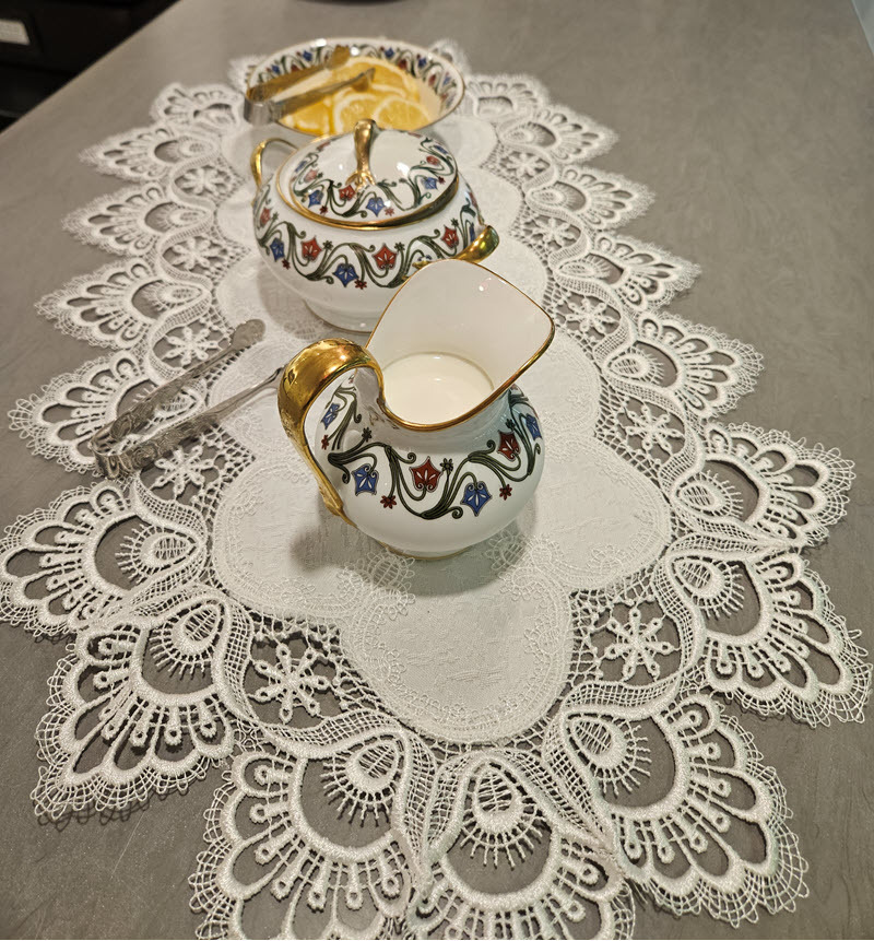 ARTclectic tea service on Limoges china!